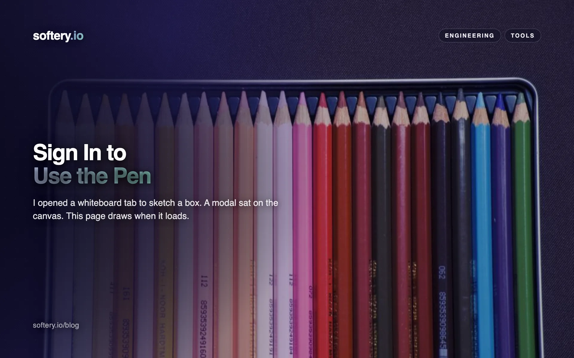 Sign In to Use the Pen