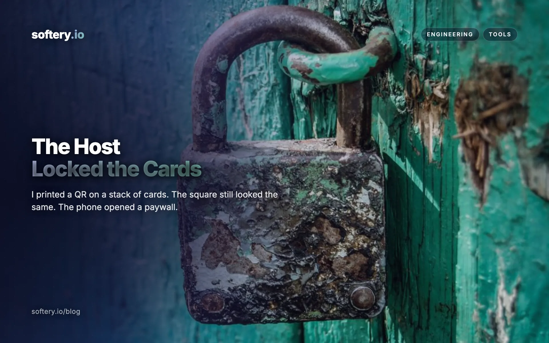 The Host Locked the Cards